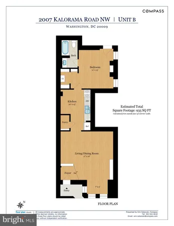 $2,000 | 2007 Kalorama Road Northwest, Unit B, Washington, DC 20009