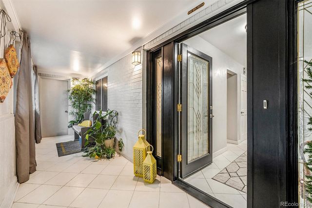 a view of a entryway door front of house