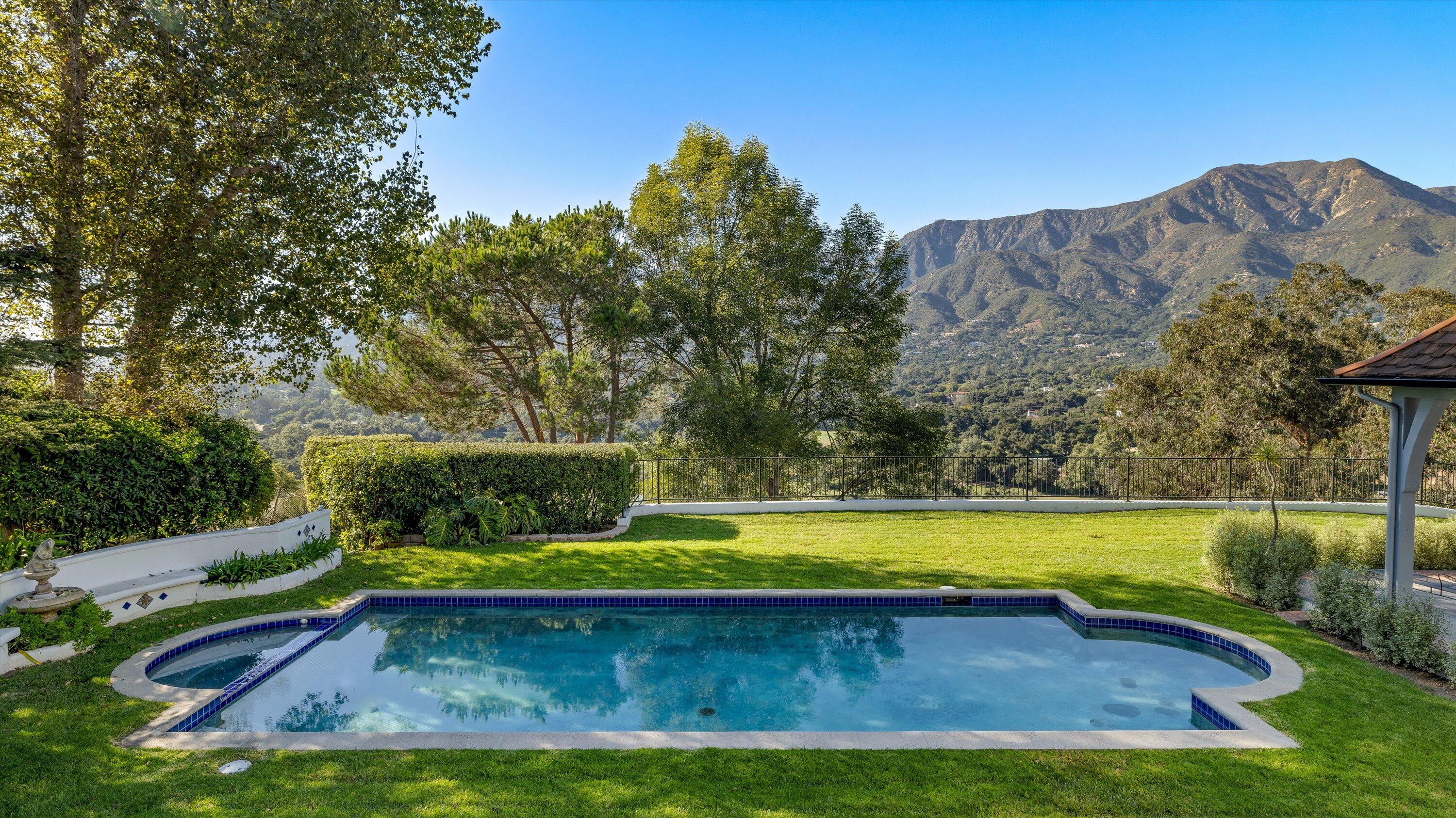 387 Ortega Ridge Road Montecito, CA 93108 - Photo 53 of 69 Pool/Views