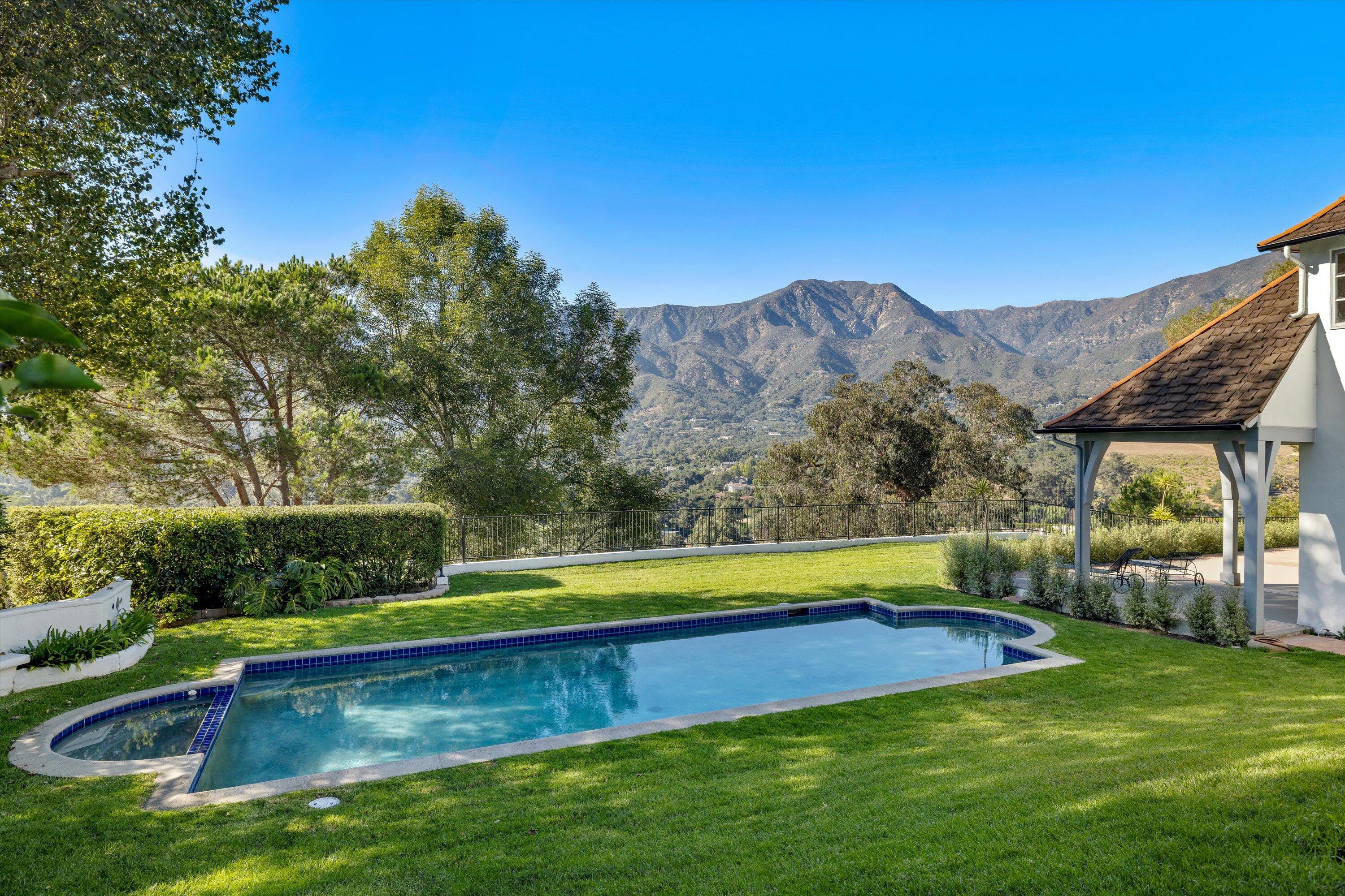 387 Ortega Ridge Road Montecito, CA 93108 - Photo 54 of 69 Pool/Views