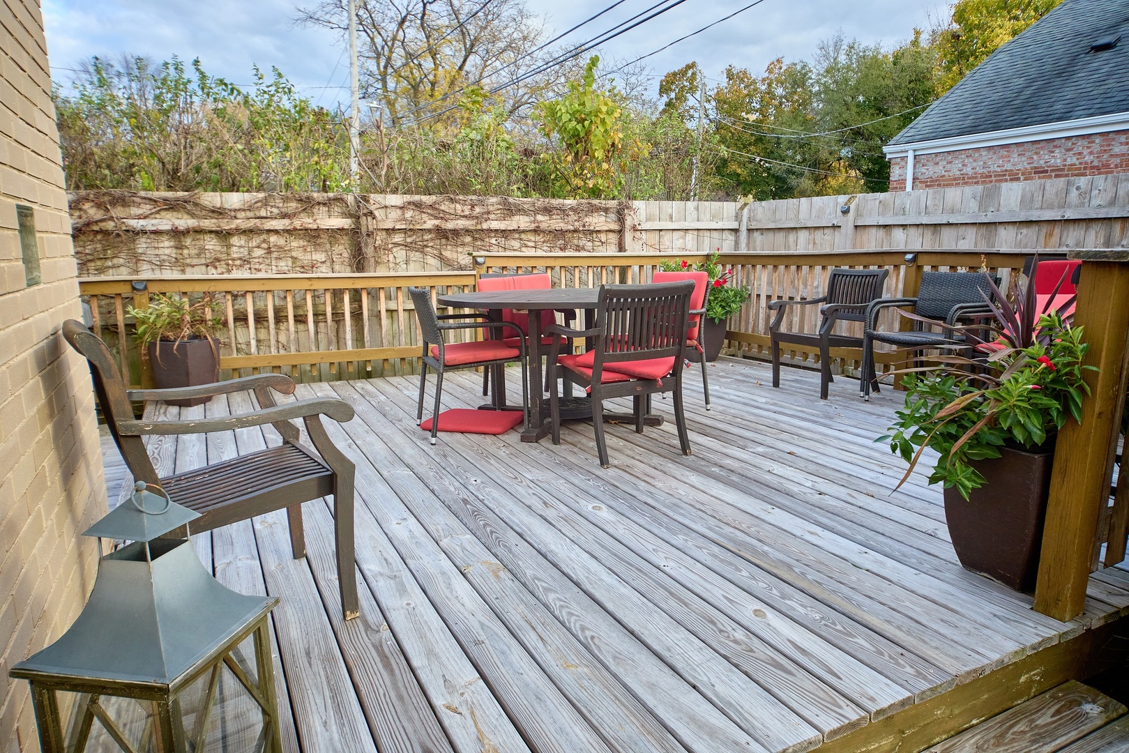 5955 North Keating Avenue Chicago, IL 60646 - Photo 17 of 22 a view of a balcony with furniture