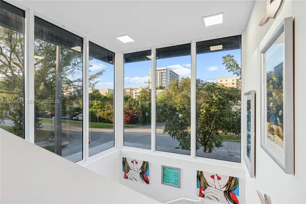 a very nice looking room with a large window