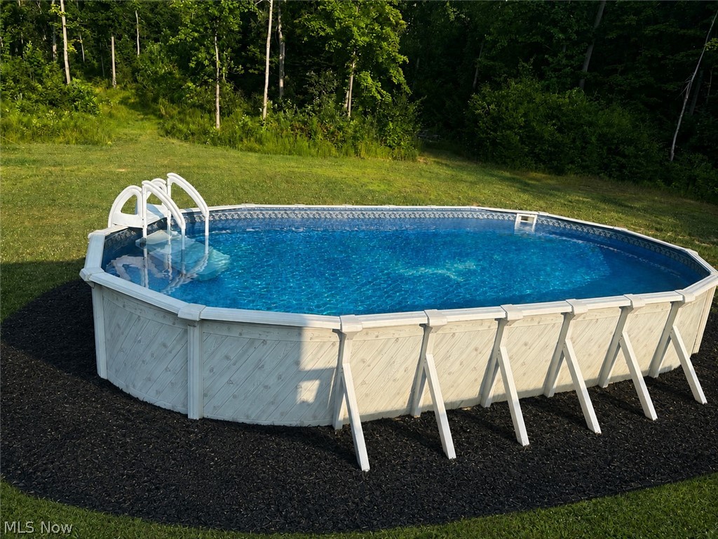 8860 Williams Road Chardon, OH 44024 - Photo 42 of 50 AI generated with mulch surrounding the pool.