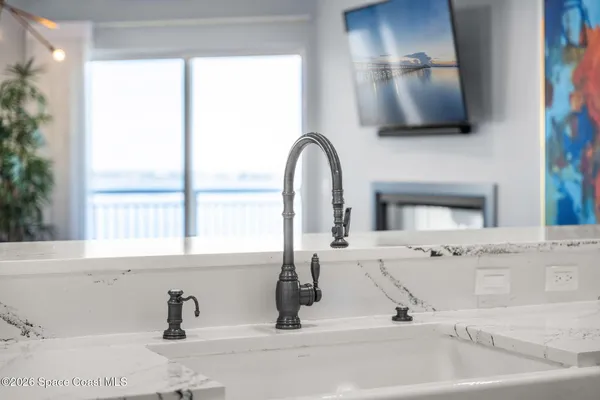 a view of balcony with couch