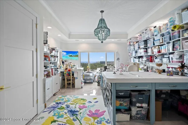 a view of city with ocean