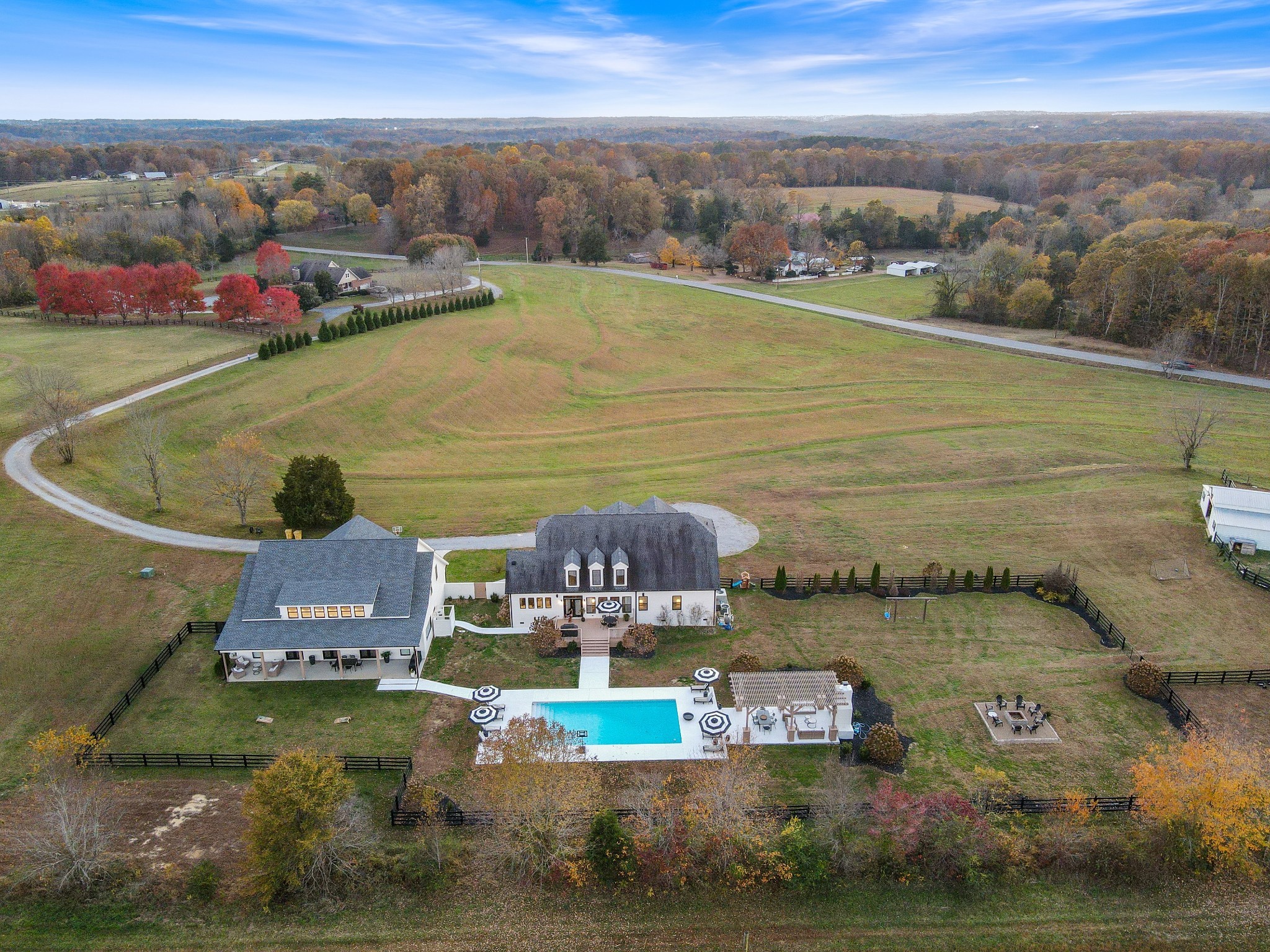 7314 Dug Hill Road Bon Aqua, TN 37025 - Photo 74 of 79 an aerial view of a house with outdoor space