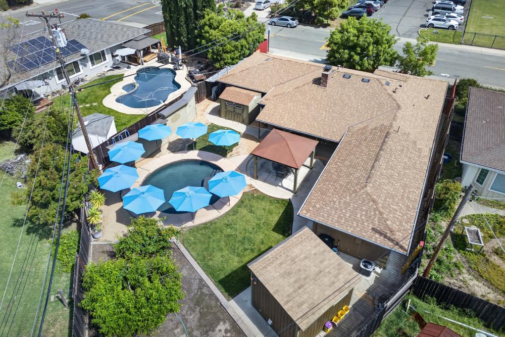 4831 Jan Drive Carmichael, CA 95608 - Photo 58 of 69 an aerial view of residential house with outdoor space and parking