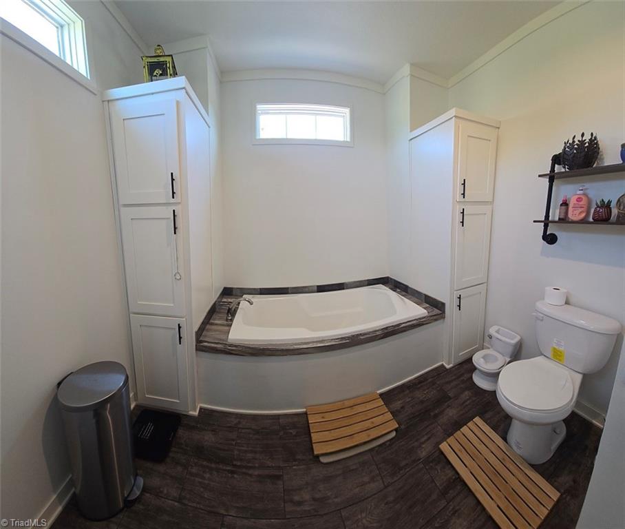 1266 Quaker Church Road Siloam, NC 27047 - Photo 18 of 29 Panoramic view of garden tub and storage on each side