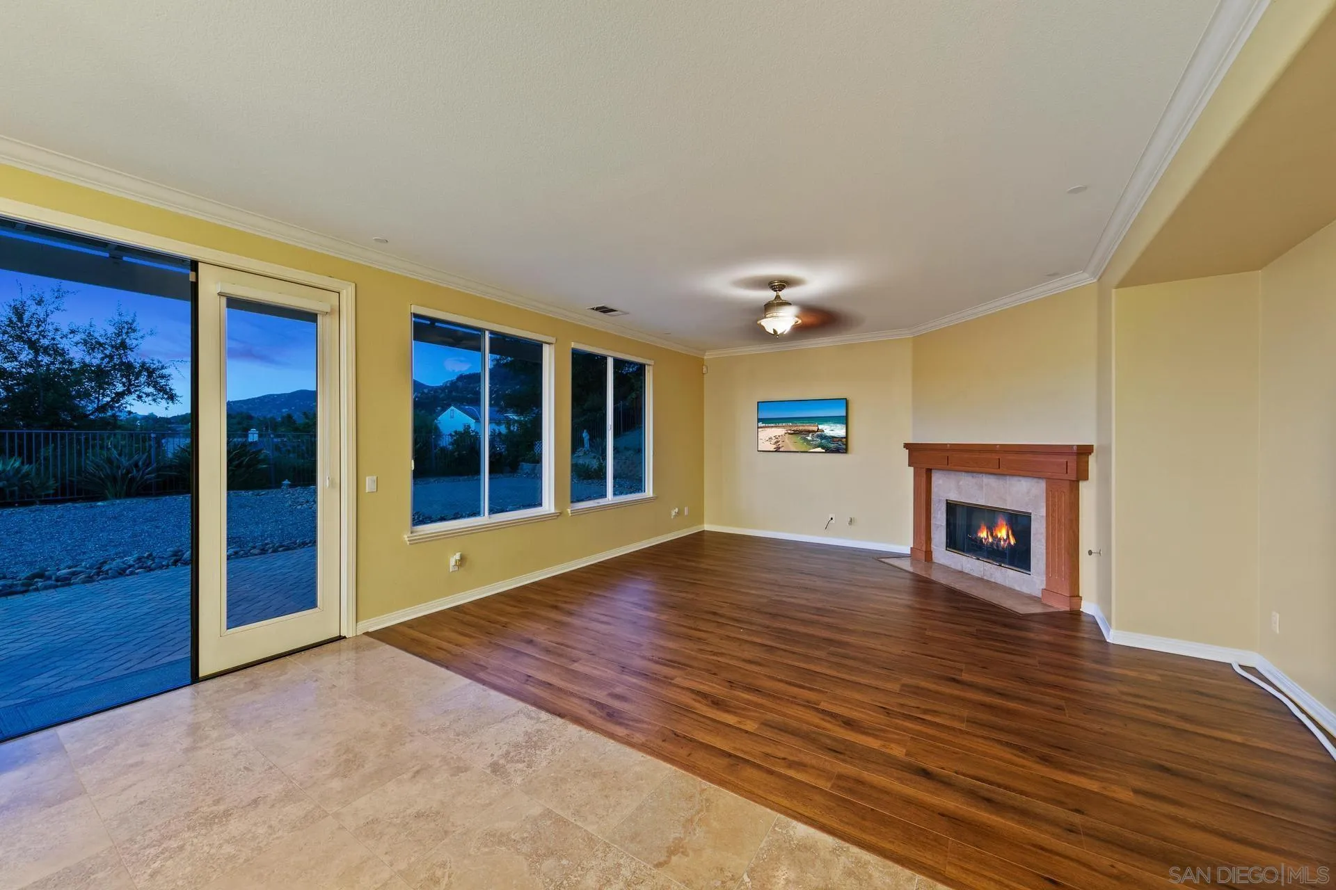 624 Ridgemont Circle Escondido, CA 92027 - Photo 24 of 71 a view of an empty room with window and fire place