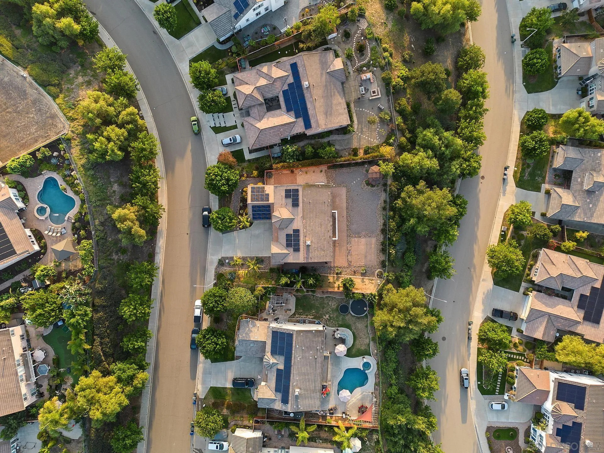 624 Ridgemont Circle Escondido, CA 92027 - Photo 4 of 71 an aerial view of a house with a garden and statue