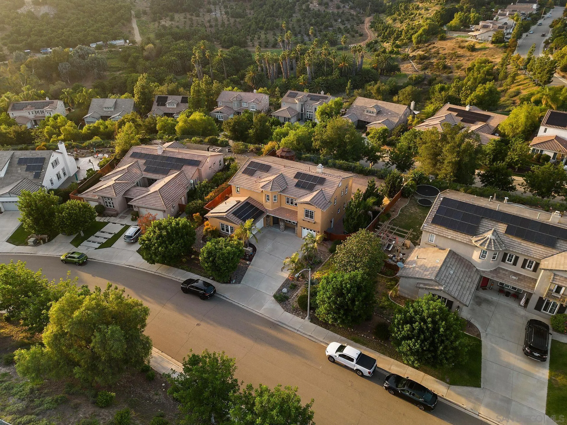 624 Ridgemont Circle Escondido, CA 92027 - Photo 67 of 71 an aerial view of residential houses with outdoor space