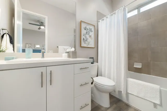 a view of swimming pool with outdoor seating and yard