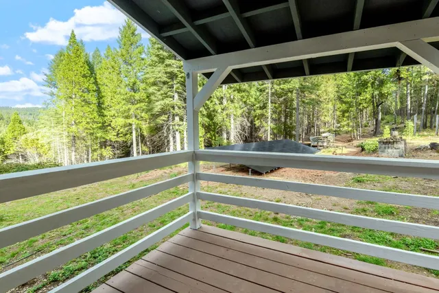 a view of a lake with a mountain