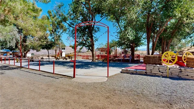 a view of outdoor space with seating