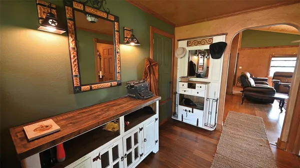 a view of kitchen with a window