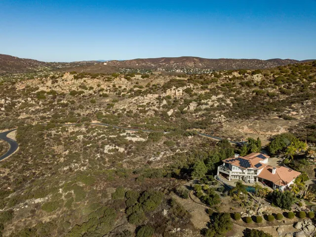 a view of a large mountain