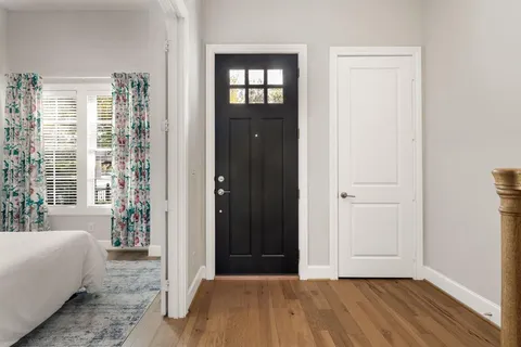 a view of livingroom with hardwood floor and window
