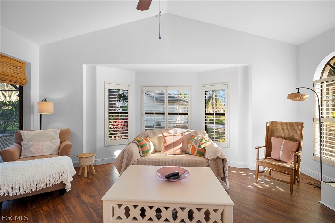 11772 Mahogany Run Fort Myers, FL 33913 - Photo 27 of 50 a living room with furniture and a wooden floor