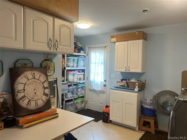 a room with storage and utility