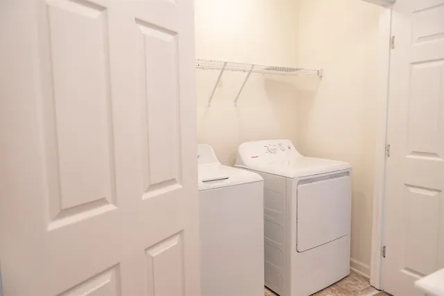 a close view of utility room