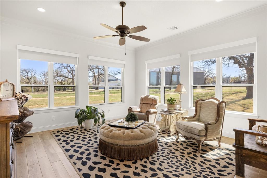1700 Knox Road Tolar, TX 76476 - Photo 22 of 39 a living room with furniture and a large window