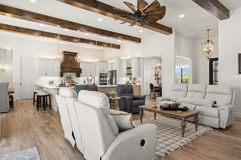 1700 Knox Road Tolar, TX 76476 - Photo 3 of 39 a living room with furniture and a large window