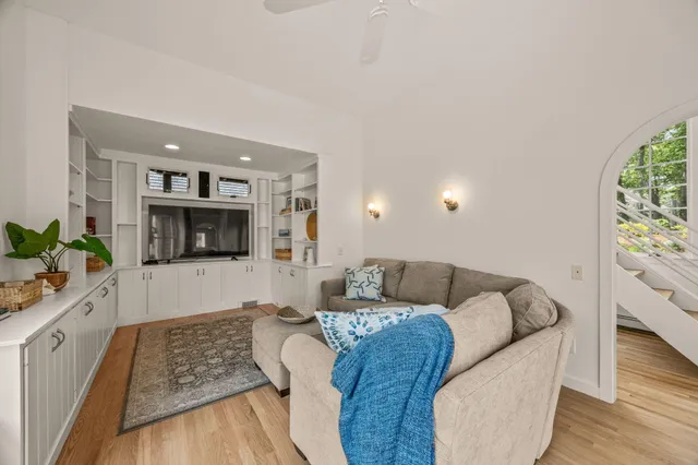 a view of an ocean and beach