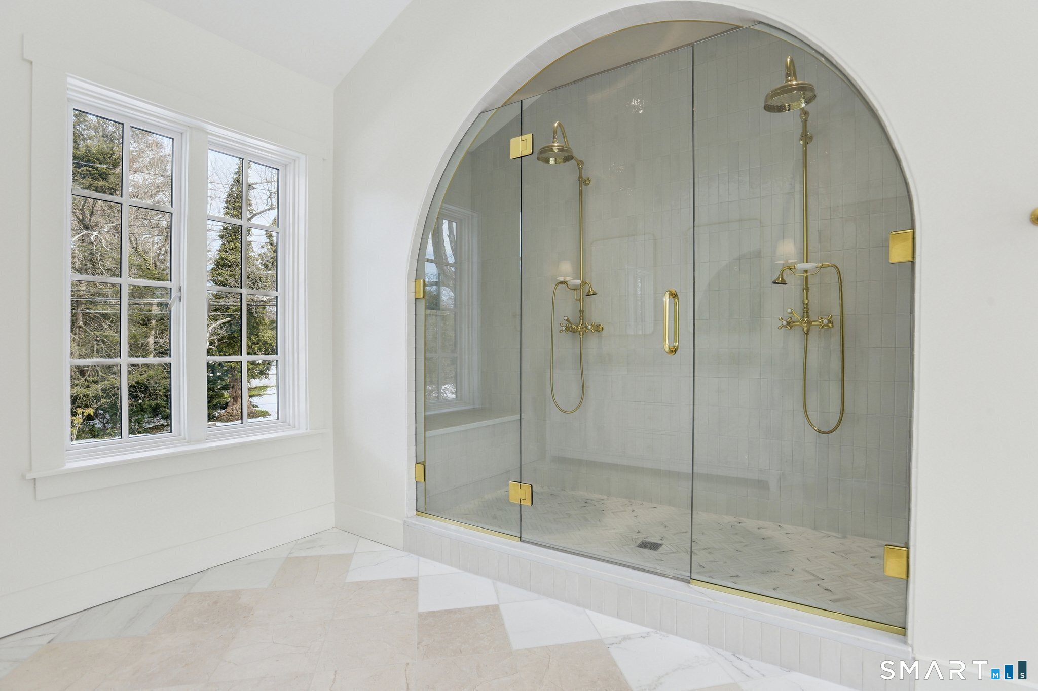 1085 Ridge Road Hamden, CT 06517 - Photo 23 of 38 Elegant double shower with glass door entry