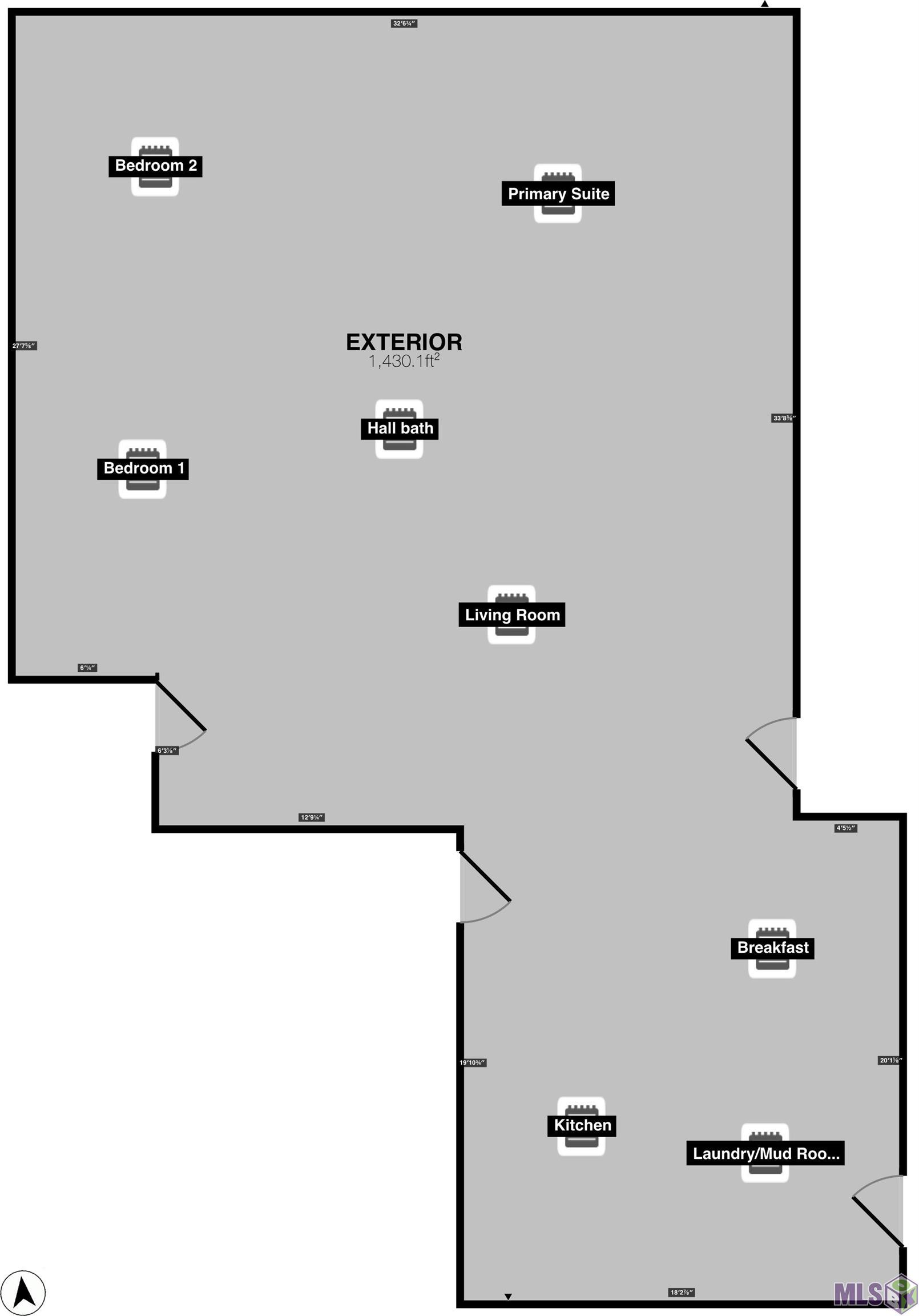 7513 Quorum Drive Baton Rouge, LA 70817 - Photo 33 of 34 LiDAR Created Plan