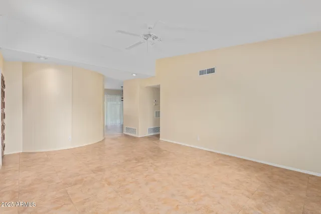 a view of an empty room