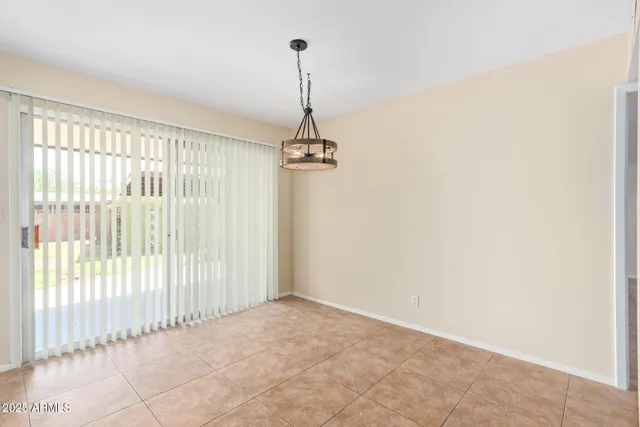 a view of a room with windows