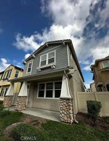 a front view of a house