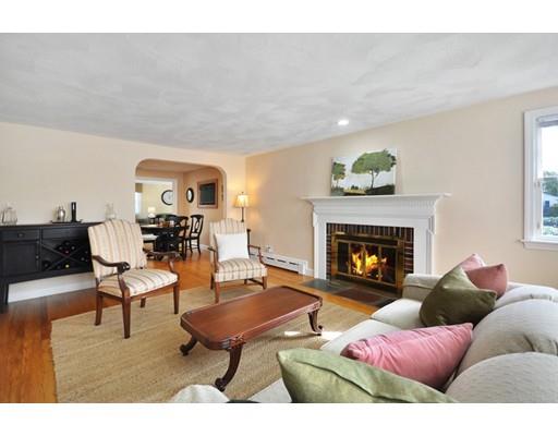 16 Wadsworth Road Arlington, MA 02476 - Photo 6 of 35 a living room with furniture and a fireplace