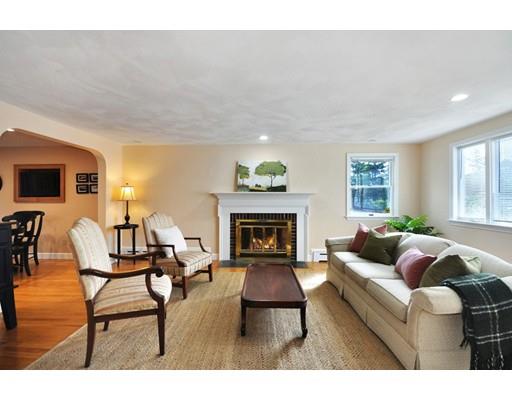 16 Wadsworth Road Arlington, MA 02476 - Photo 7 of 35 a living room with furniture and a fireplace