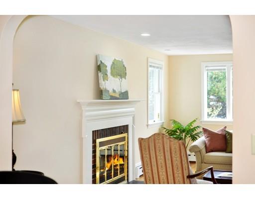 16 Wadsworth Road Arlington, MA 02476 - Photo 8 of 35 a living room with furniture and a fireplace