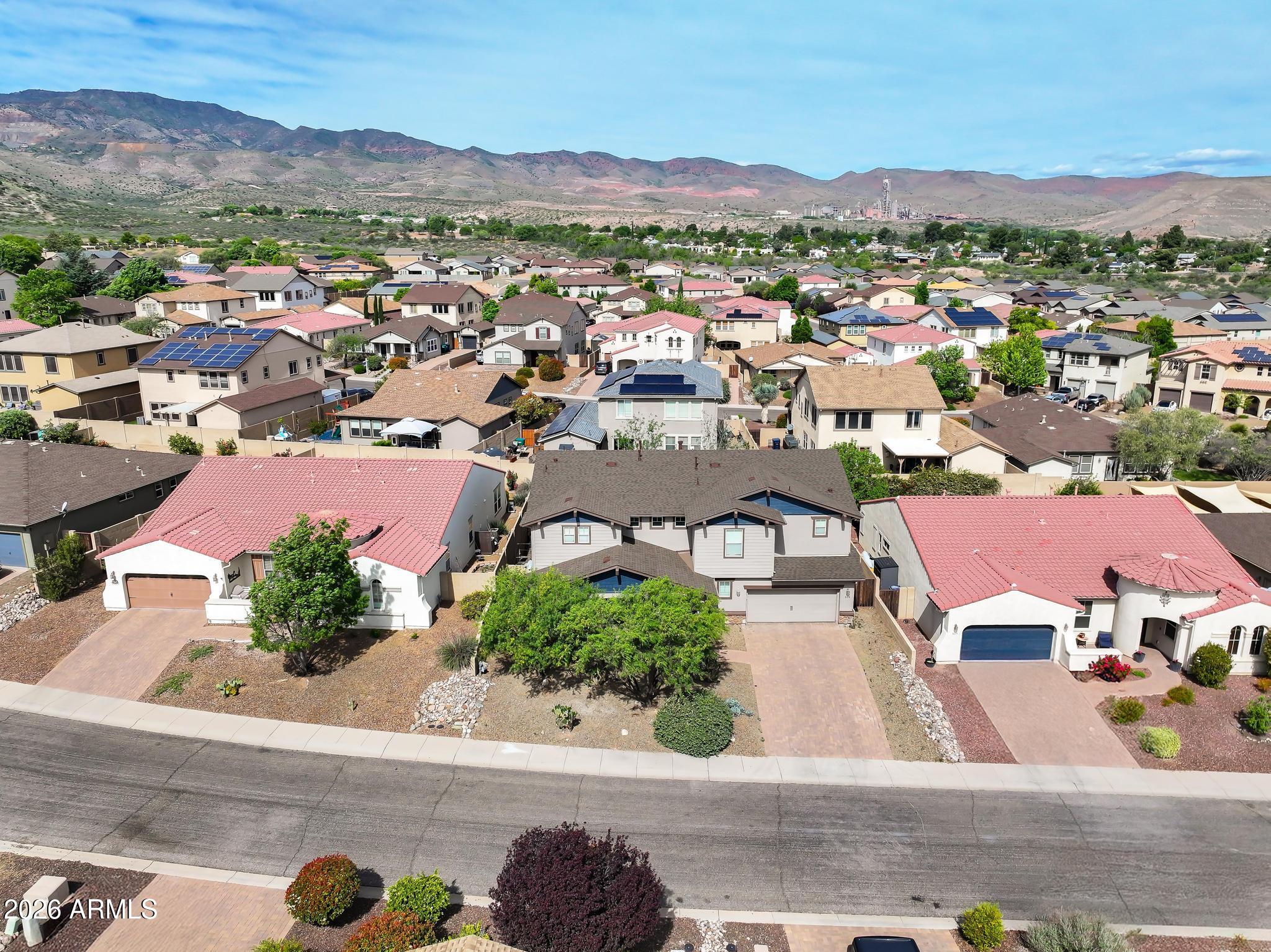 608 Bootleg Road Clarkdale, AZ 86324 - Photo 49 of 56 an aerial view of residential houses and outdoor space
