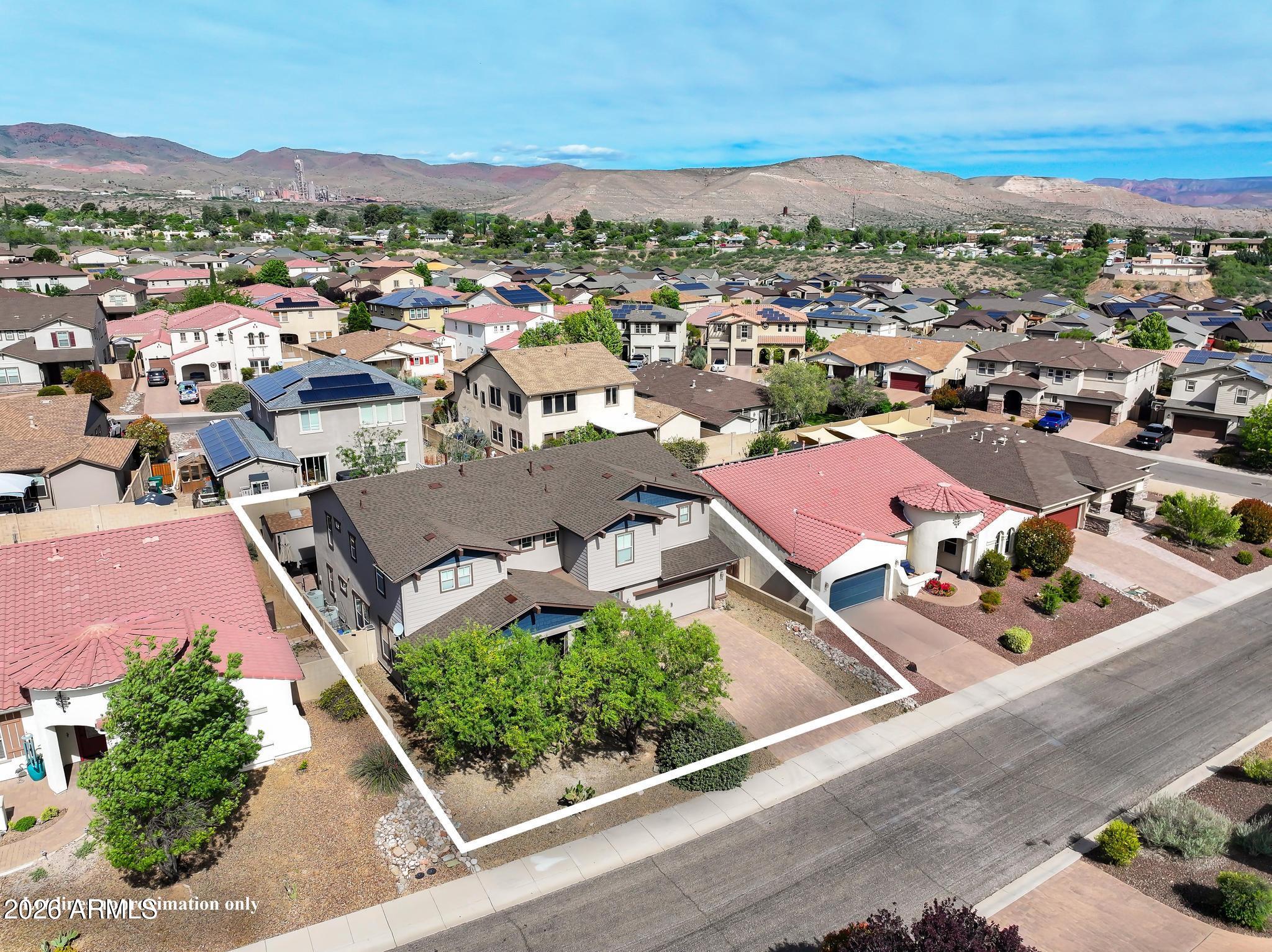 608 Bootleg Road Clarkdale, AZ 86324 - Photo 50 of 56 an aerial view of residential houses with outdoor space
