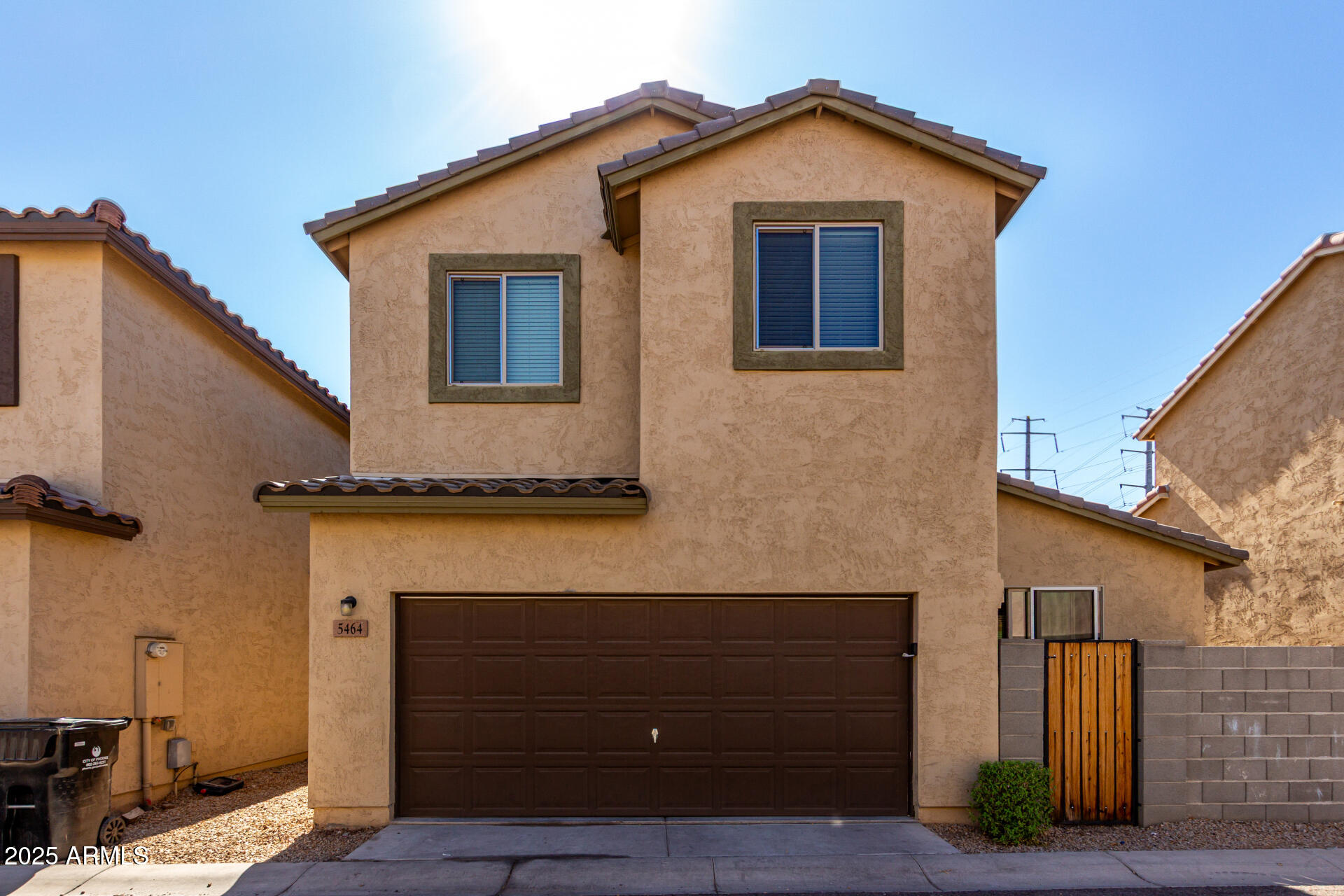 a view of front of house with garage