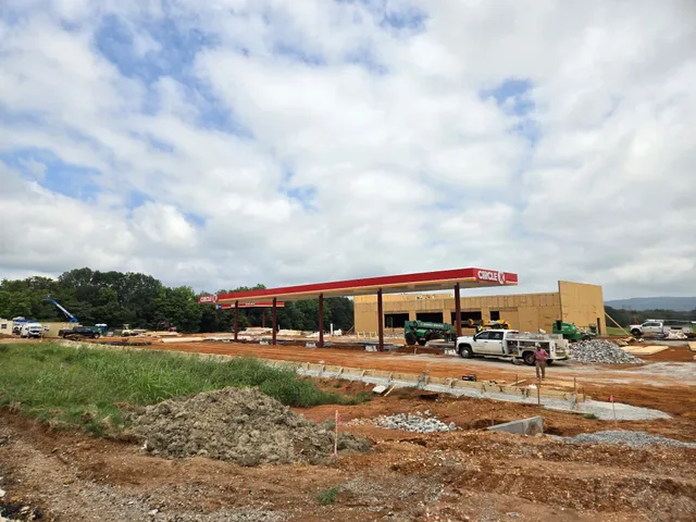 a view of city with tall buildings