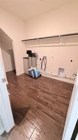 a view of wooden floor