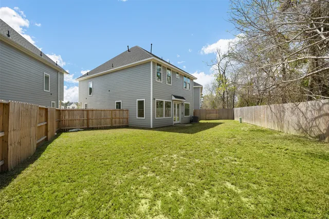 a house view with a outdoor space