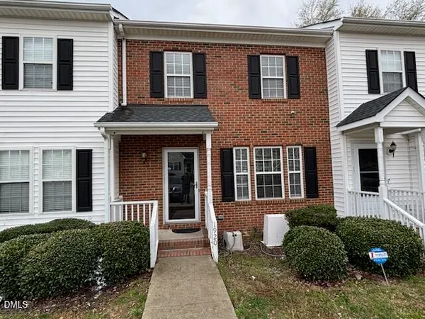 front view of a brick house