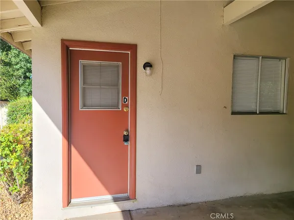 a view of front door