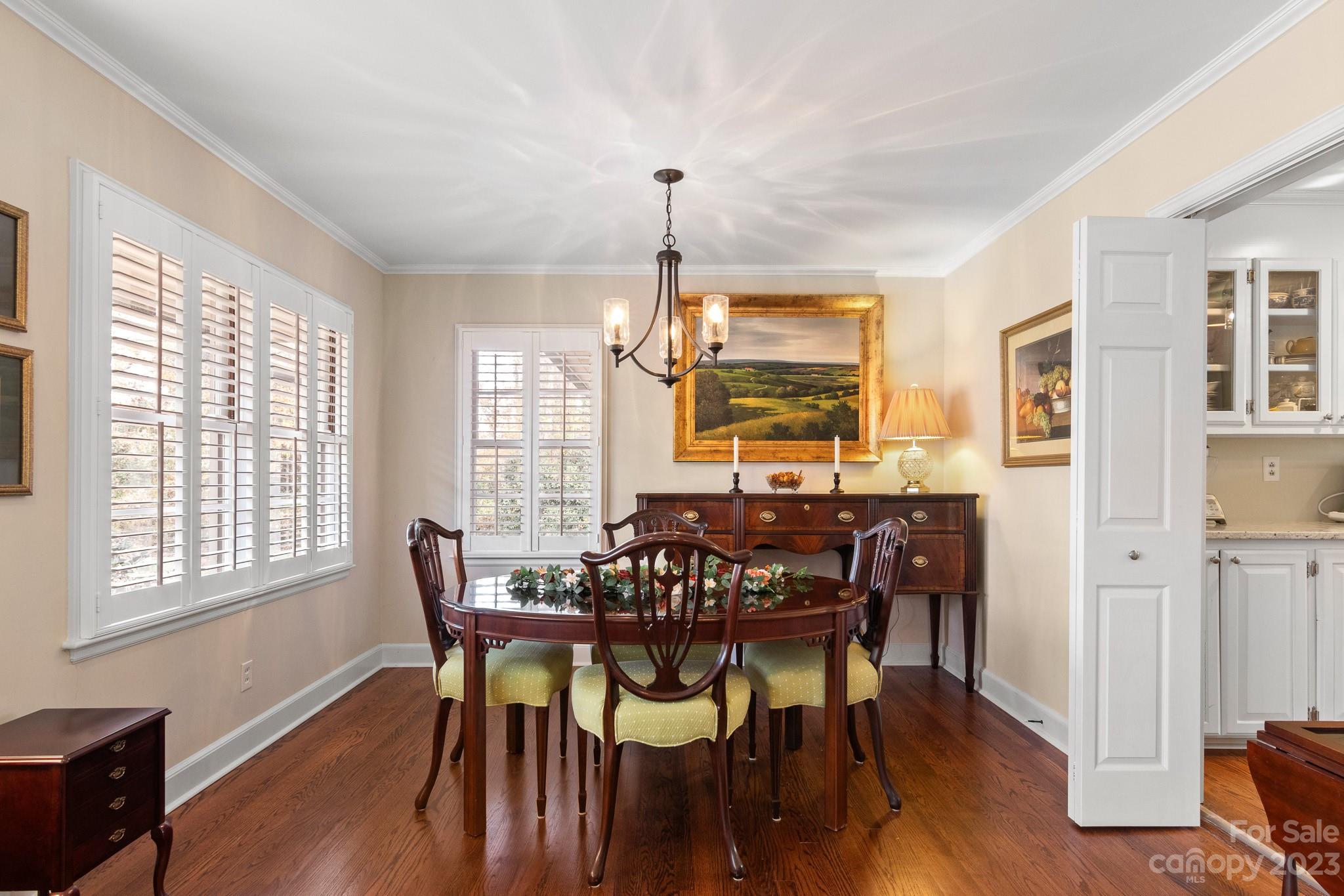 209 Country Club Road Shelby, NC 28150 - Photo 12 of 42 a view of a dining room with furniture window and wooden floor