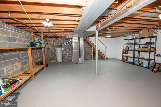 a view of storage and utility room