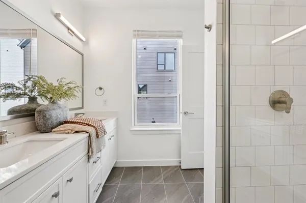 a close view of tub
