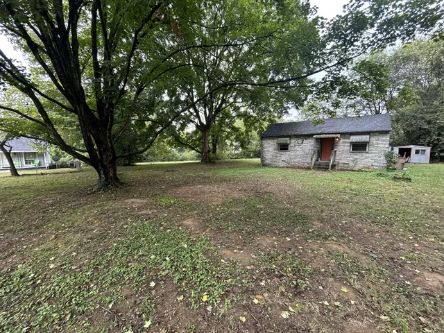 a view of a back yard