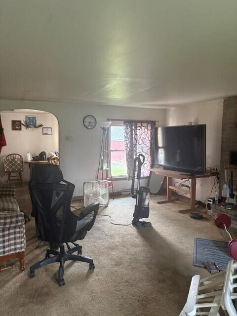 5527 West 153rd Avenue Crown Point, IN 46307 - Photo 2 of 8 a living room with furniture a window and a flat screen tv