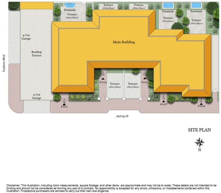 1111 Autrey Street, Unit 5 Houston, TX 77006 - Photo 10 of 33 a picture of a bench in front of a door