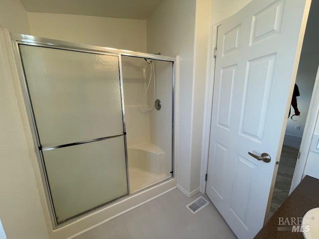 8156 D Street Windsor, CA 95492 - Photo 14 of 16 Second bathroom has shower with wand, and sliding shower doors.